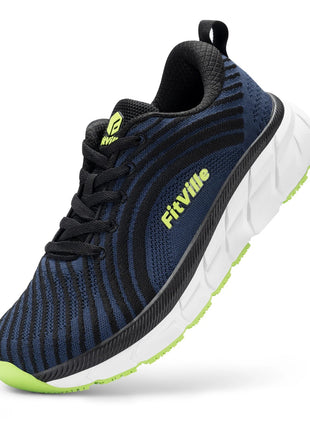 FitVille Wide Toe Box Shoes For Women Breathable Wide Fit Running Shoe Lightweight for Swollen Feet with Cushioned Relief Pain PlatiNum