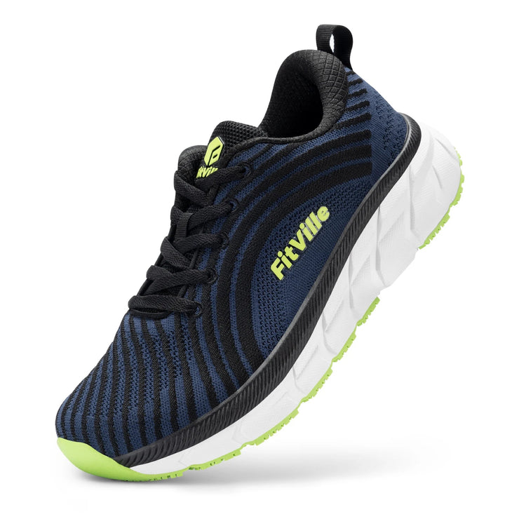 FitVille Wide Toe Box Shoes For Women Breathable Wide Fit Running Shoe Lightweight for Swollen Feet with Cushioned Relief Pain PlatiNum