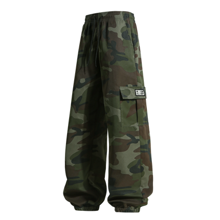Men's  Camouflage Cargo Pants Sweatpants Outdoor Bunched Long Trousers  Casual Autumn Multi-Pocket Durable Workwear Male Trouser