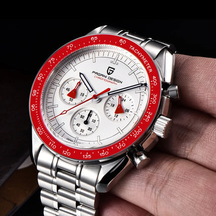 PAGANI DESIGN PD1701 Orologi da uomo di lusso in oro Orologi da polso al quarzo Cronografo VK63 Orologio da uomo AR Orologio con specchio in zaffiro Regali