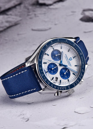 PAGANI DESIGN 2026 Nuovo CK2988 Orologio da Polso da Uomo al Quarzo di Lusso Retrò con Funzione Luna, Vetro Zaffiro e Cronografo di Precisione