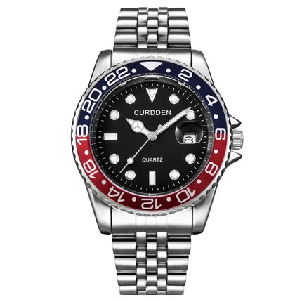 Orologi di marca CURDDEN dal design originale per uomo Orologio al quarzo con data dorata in acciaio inossidabile pieno di moda Erkek Kol Satleri Relogio platinumshop