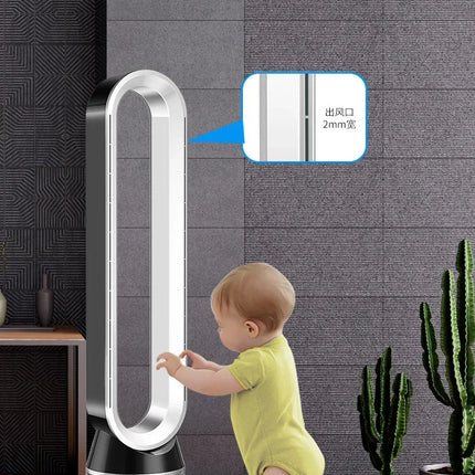 Nuovo ventilatore domestico senza lama da 42 pollici per la purificazione dell'aria: portatile e condizionale.