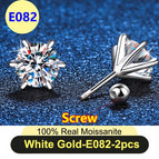E082-white-screw / 2ct(8mm)x2pcs-box