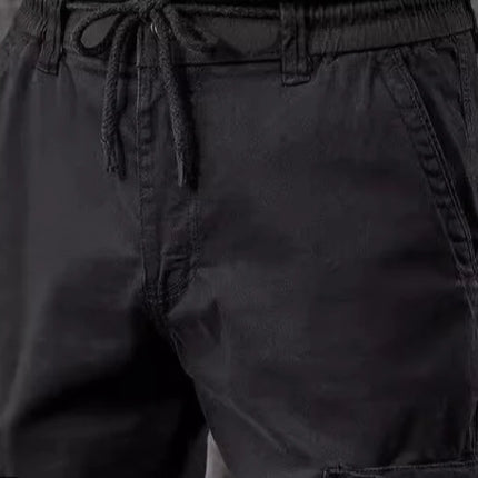 Men's High End Functional Cargo Pants Slim Fit Tapered Leg Spring Autumn Utility Workwear Design Elastic Cuff Sports Pants