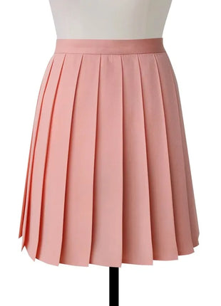 Gonna longuette a pieghe a vita alta da donna Y2k Estate al ginocchio stile preppy Harajuku Hot Street School Cosplay Casual Faldas femminili