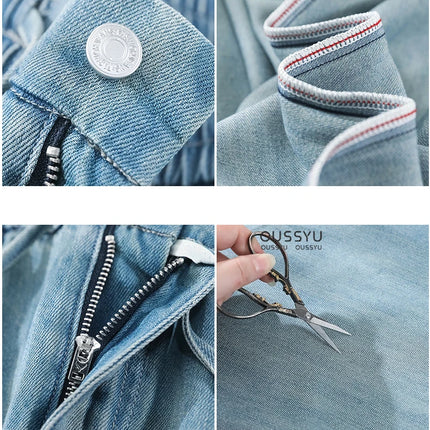Estate di Lusso Morbido Accogliente 100% Tessuto Lyocell Donna Jeans Allentati Gamba Larga Elastico in Vita Pantaloni Moda Casual Più Lunghezza