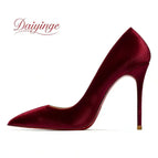 Wine red silk 10 cm / 36 / China Mainland