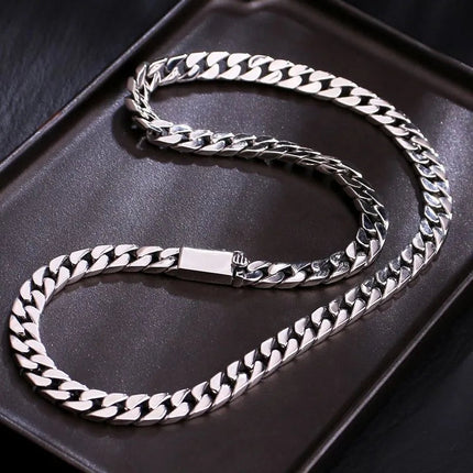 100% S925 Collana in argento sterling Bracciale Punk S925 Gioielli in argento Non sbiadisce mai Carry certificato Uomo Donna Gioielli Regali platinumshop
