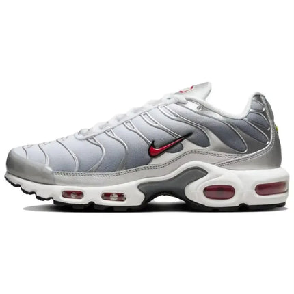 Nike Air Max Plus TN Unisex Low Top Running Shoes Gray Red Comfortable Durable Casual Sneakers HM9654-001
