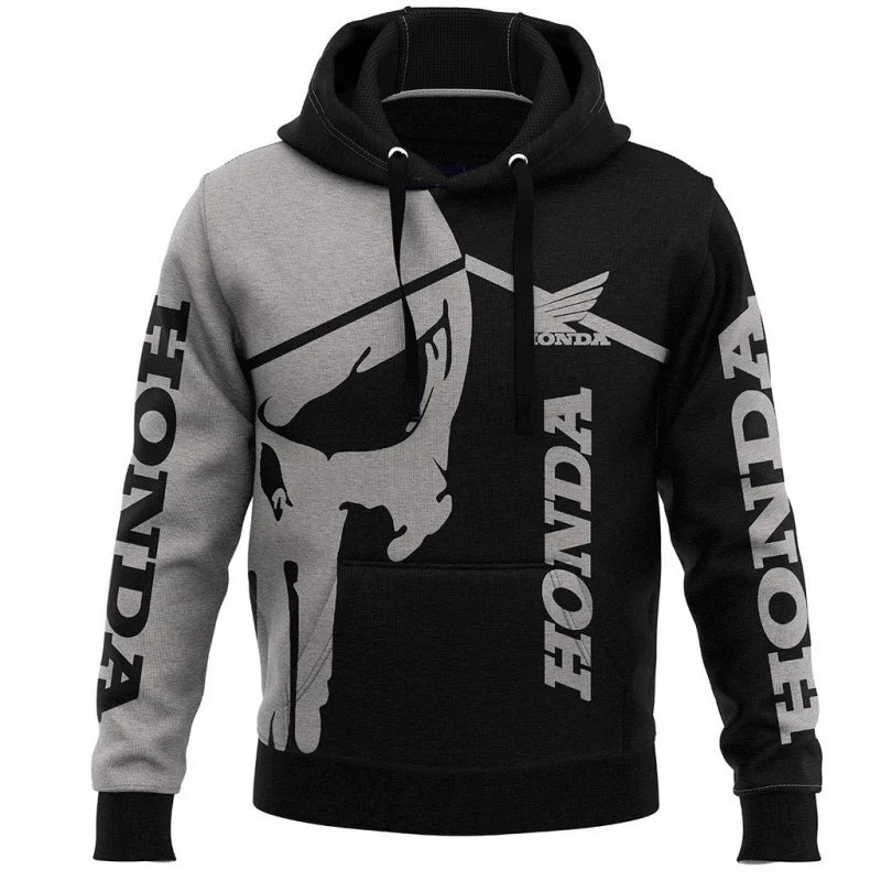 2025 Best-Selling Fashionable And Comfortable Honda Motorcycle Hoodie Gp3D Printed Pullover Sweatshirt Warm Top