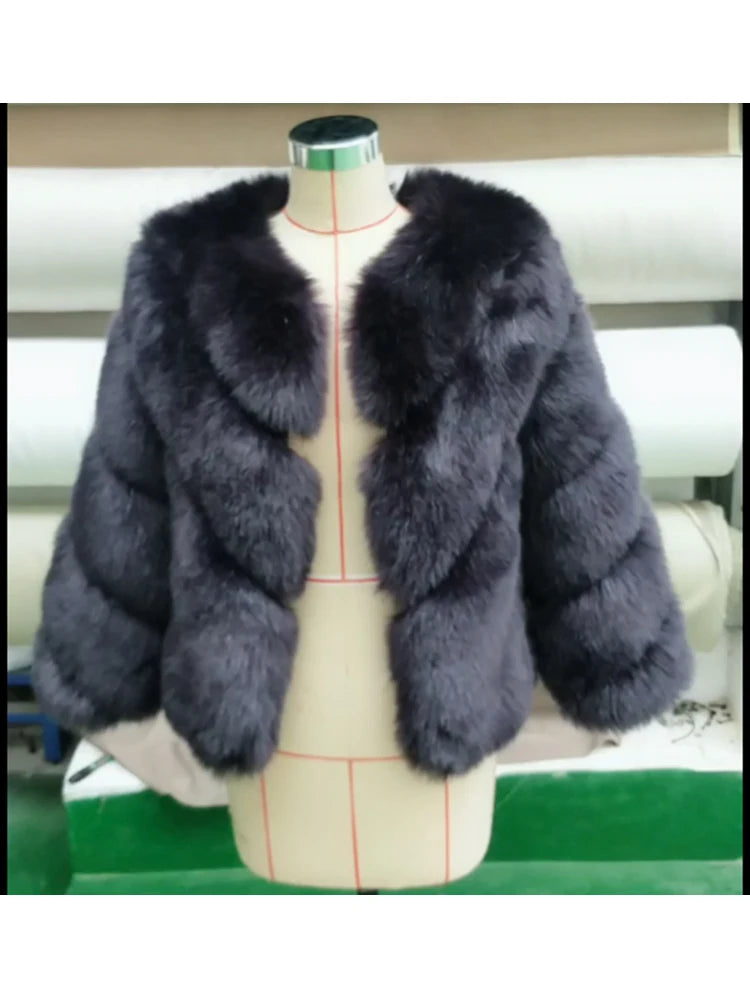 ZADORIN NEW Streetwear Furry Faux Fur Coat Woman Clothing Elegant Long Sleeve Winter Coats Woman Jackets Fourrure Abrigo Mujer