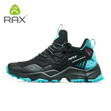 RAX Running Shoes Men&Women Outdoor Sport Shoes Breathable Lightweight Sneakers Air Mesh Upper Anti-slip Natural Rubber Outsole PlatiNum