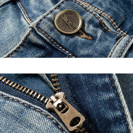 2025 Estate Marca Stretch Sottile Bermuda Masculina Cotone Denim Jeans Jorts Uomo Al Ginocchio Morbido Ropa Hombre Pantaloncini