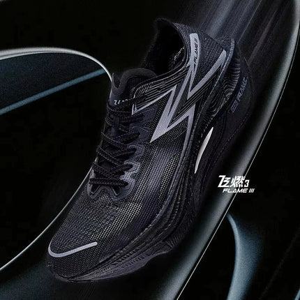 361 Degrees FLAME 3.0 Men Women Running Shoes Carbon Plate Racing Rebound Stable Breathable Wear-resistant Sneakers 672412207 PlatiNum
