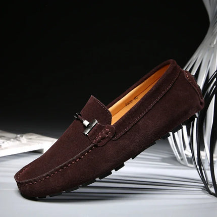 Nuovi uomini scarpe casual moda pelle scamosciata morbida mocassini da uomo mocassini per il tempo libero slip on scarpe da guida da uomo scarpe pigre fatte a mano appartamenti comodi