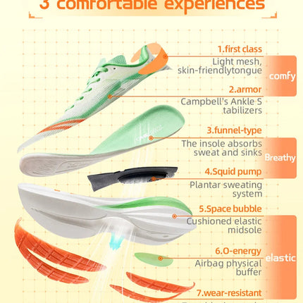 ONEMIX Scarpe da corsa da uomo in stile nuovo classico Scarpe sportive stringate da uomo Scarpe da ginnastica da jogging estive all'aperto Scarpe da ginnastica in rete PlatiNum