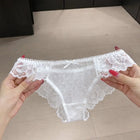 Sexy Lace Women Underwear Thin Breathable Comfort Low‑rise Panties No‑restraint Soft Ladies Teen Girls Briefs Daily Wear