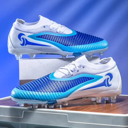 Nuovi Scarpini da Calcio per Uomo, Scarpe Sportive da Esterno per Ragazzi, Tacchetti Lunghi Antiscivolo Traspiranti, Scarpe da Calcio per Allenamento e Partite, Comode per Adulti