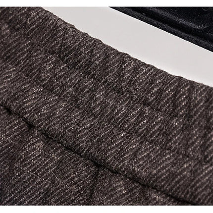 Thicken Woolen Skirt For Women Autumn Winter High Waist Loose A-Line Skirts Elegant Office Lady Mid-length Skirt PlatiNum