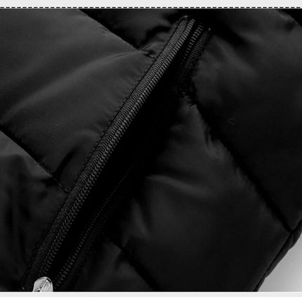 Autumn Winter Mens Warm Down Padded Vests Fashion Men Thermal Windbreaker Waistcoats Men Zipper Hooded Parkas Vests Clothing