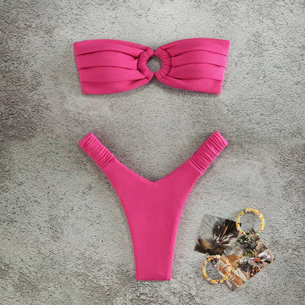 Micro Bikini Push Up Costumi da bagno donna 2024 Costumi da bagno femminili sexy Bikini brasiliano Perizoma Biquini Costumi da bagno Costumi da bagno solidi platinumshop