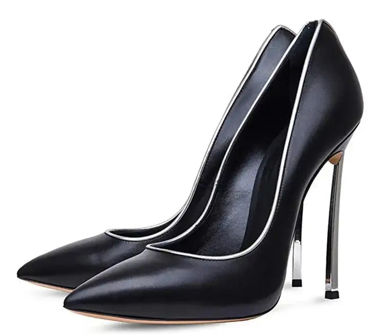 Nuove donne di estate pompe superficiale peep-toe tacchi alti scarpe da donna donna metallo stiletto punta a punta scarpe da donna Zapatos De Mujer platinumshop