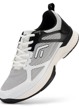 FitVille Scarpe da pickleball larghe da uomo Scarpe da tennis Scarpe da tennis da cancha intera con supporto per l'arco plantare Scarpe sportive leggere antiscivolo