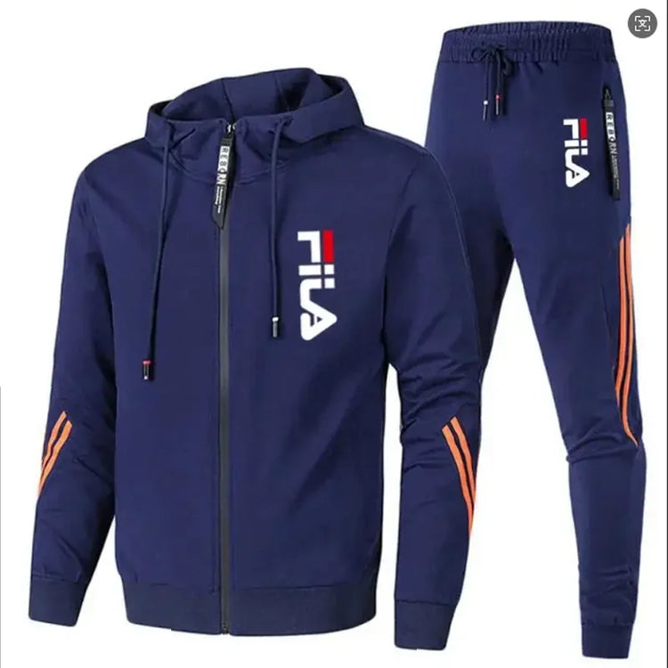 Men's 2026 Fashion Leisure Outdoor Zipper Jacket And Sports Pants Jogging Set Fitness Two-Piece Set for Spring And Autumn