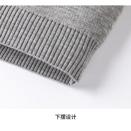 High End Men's Knitted Cardigan Autumn Winter Round Neck Zipper Casual Luxury Brand Classic Trendy Striped Korean Simple Sweater
