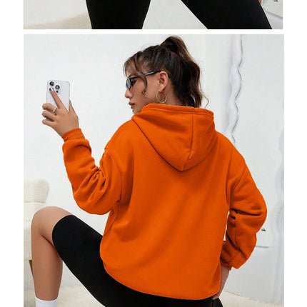 Cute Hair Cow Cartoon Printing Hoodies Womens Fleece Autumn Streetwear Comfortable Casual Hoodie Y2K Pocket All-Match Hoody