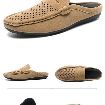 Mocassini da Uomo Leggeri Estivi, Scarpe Comode Senza Lacci, Traspiranti, Casual, con Supporto Parziale, Ciabatte per Uomo