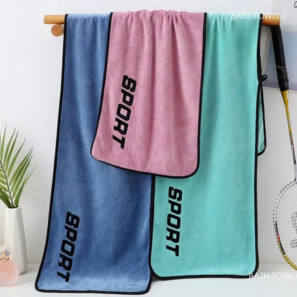 Asciugamano sportivo da palestra Asciugamano da bagno in fibra ultrafine Allenamento Yoga Asciugamani da spiaggia Asciugatura rapida Esercizio Assorbimento del sudore Asciugamano ad asciugatura rapida