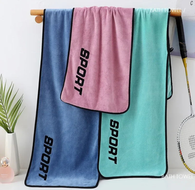 Asciugamano sportivo da palestra Asciugamano da bagno in fibra ultrafine Allenamento Yoga Asciugamani da spiaggia Asciugatura rapida Esercizio Assorbimento del sudore Asciugamano ad asciugatura rapida
