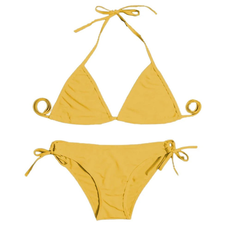 Costume da bagno bikini sexy da donna con perizoma, modello brasiliano con lacci, per l'estate e le vacanze al mare platinumshop