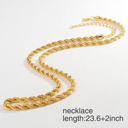 Collana placcata in oro Set di gioielli boutique Set di collane da sposa Set di gioielli di qualità di lusso per uomini e donne platinumshop