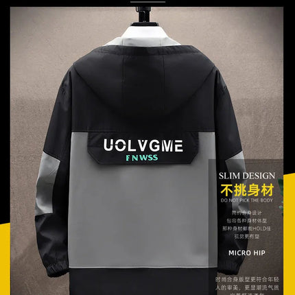 Autumn new style Fashion Trend Hooded Jacket spring Men's Casual Comfort Fleece High Quality Coat male full size M-4XL