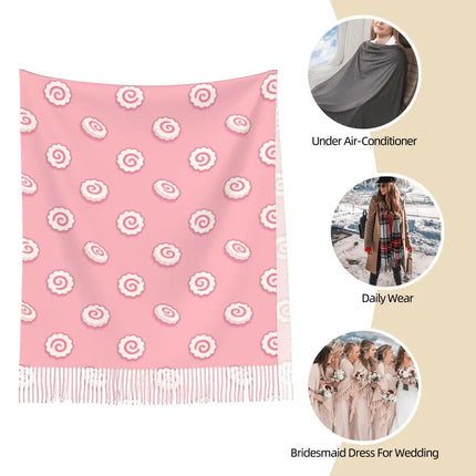 Neji Cloud Japanese Anime Shawl Wraps Women Winter Long Soft Scarf Pashmina Tassel Scarves