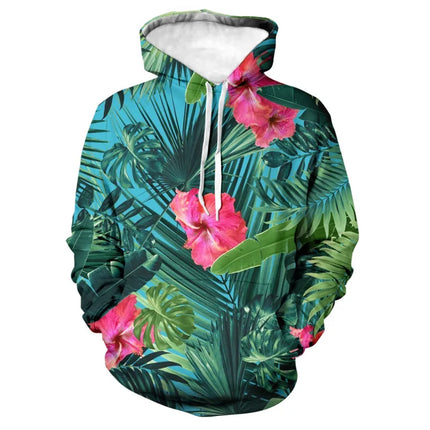 Fashion Rose Floral Hoodies Flower 3D Print Men Women Hip Hop Streetwear Hooded Sweatshirts Oversized Pullovers Top Man Clothing