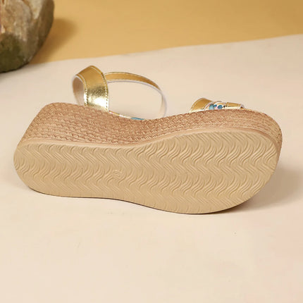 Women's Wedge Sandals 2026 New Summer Collection High-Quality Designer Shoes Casual Outdoor Platform Sandals for Women