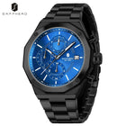SAPHERO Orologio Cronografo Uomo al Quarzo 5ATM Impermeabile Acciaio Inox con Data, Regalo Perfetto per Padre, Marito, Fidanzato per Natale, Compleanno, San Valentino platinumshop