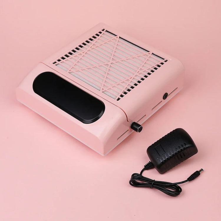 Nail Grinding Polishing Dust Collector Desktop Adjustable Speed Vacuum Device For Home Salon Nail Art Sessions