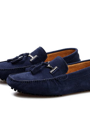 Mocassini da uomo primavera estate scarpe Casual in pelle scamosciata Slip-ons da uomo Luxury Brand Mocassin Man Plus Size 50 51 52 53 per piede grande