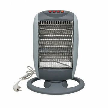 1200W Electric Halogen Heater with Automatic Oscillation and 3 Adjustable Power Levels, Portable Heater with Tip-Over Protection for Home and Office 30x24x42cm