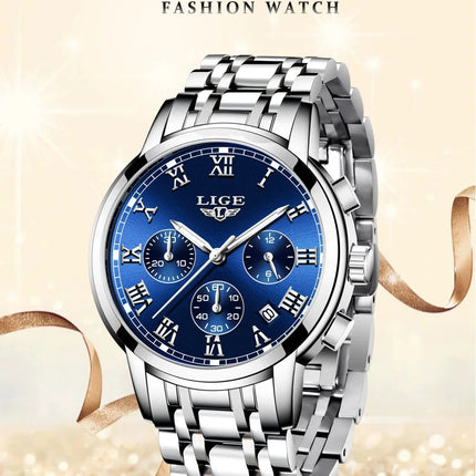 LIGE 2024 nuove donne di moda orologi da donna top brand di lusso creativo bracciale da donna in acciaio orologi orologio impermeabile al quarzo femminile platinumshop