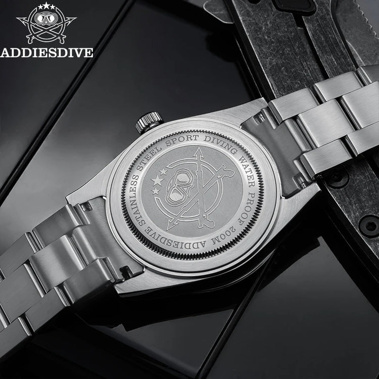 ADDIESDIVE New Gift Watch For Men AD2068 Quartz Watches 39mm Waterproof 200m Ceramic Bezel BGW9 Luminous Diving Leisure Wristwat