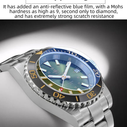 ADDIESDIVE Men Luxury Watch Sapphire Crystal Ceramic Ring 20Bar Diving Luminous Automatic Mechanical Watch Exquisite Gift Clock