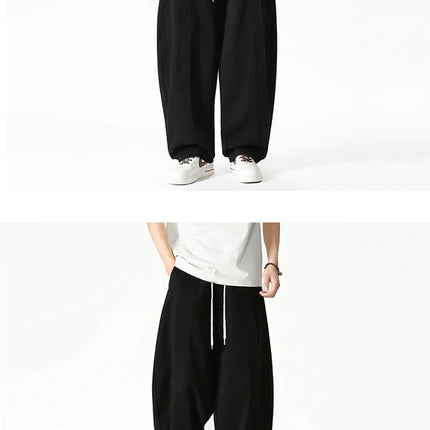 2025 vendite calde pantaloni a gamba larga pantaloni casual da uomo stili giapponesi pantaloni Harun da uomo streetwear moda hip hop pantaloni lanterna allentati