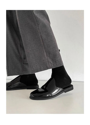 Nuovi Mocassini da Uomo 2026, Scarpe Eleganti di Lusso in Pelle Verniciata, Antiscivolo, per Esterni, Estive, Fatti a Mano