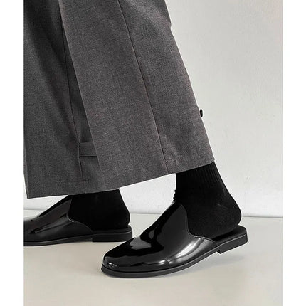 Nuovi Mocassini da Uomo 2026, Scarpe Eleganti di Lusso in Pelle Verniciata, Antiscivolo, per Esterni, Estive, Fatti a Mano